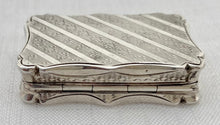 Victorian Silver Vinaigrette. Birmingham 1848 Nathaniel Mills.