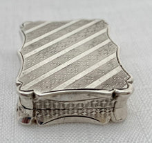 Victorian Silver Vinaigrette. Birmingham 1848 Nathaniel Mills.