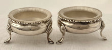 Georgian, George III, Pair of Silver Salts. London 1764. 3 troy ounces