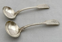 Georgian, George IV, Pair of Silver Sauce Ladles. London 1827 Josiah Piercy I. 4.9 troy ounces.