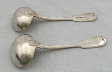 Georgian, George IV, Pair of Silver Sauce Ladles. London 1827 Josiah Piercy I. 4.9 troy ounces.