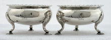 Georgian, George III, Pair of Irish Silver Salts. Dublin 1815 James Scott. 4.2 troy ounces.