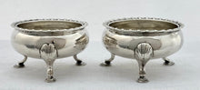 Georgian, George III, Pair of Irish Silver Salts. Dublin 1815 James Scott. 4.2 troy ounces.