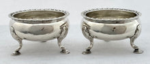 Georgian, George III, Pair of Irish Silver Salts. Dublin 1815 James Scott. 4.2 troy ounces.