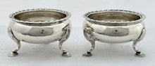 Georgian, George III, Pair of Irish Silver Salts. Dublin 1815 James Scott. 4.2 troy ounces.