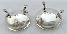 Georgian, George III, Pair of Irish Silver Salts. Dublin 1815 James Scott. 4.2 troy ounces.