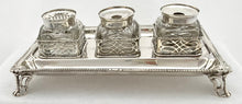 Georgian, George III, Silver Inkstand. London 1769 Andrew Fogelberg. 18.3 troy ounces.