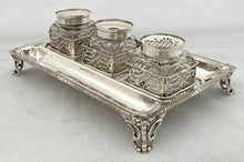 Georgian, George III, Silver Inkstand. London 1769 Andrew Fogelberg. 18.3 troy ounces.