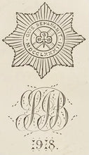 A First World War Silver Cigarette Case, with Irish Guards Cypher. Birmingham 1914 A & J Zimmerman Ltd. 3 troy ounces.