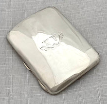Edwardian Silver Cigarette Case. London 1904 Charles & George Asprey. 1.6 troy ounces.