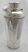 Art Deco Silver Plated Cocktail Shaker. Asprey London circa 1930.