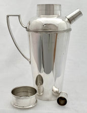 Art Deco Silver Plated Cocktail Shaker. Asprey London circa 1930.