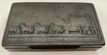 1840 Paris Funeral Procession of Napoleon Bonaparte Pressed Horn Snuff Box.