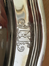 Early Victorian silver platter by Mortimer and Hunt, London 1841.  24 troy ounces