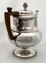 Late Georgian Old Sheffield Plate Pedestal Teapot, circa 1825.