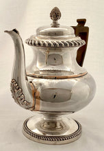 Late Georgian Old Sheffield Plate Pedestal Teapot, circa 1825.