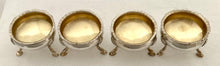 Georgian, George III, Four Silver Salts. London 1792 Peter & Ann Bateman. 6 troy ounces.