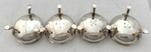 Georgian, George III, Four Silver Salts. London 1792 Peter & Ann Bateman. 6 troy ounces.
