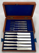 Georgian, George III, Silver Dessert Knives & Forks for Six. London 1809 Moses Brent.