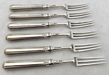 Georgian, George III, Silver Dessert Knives & Forks for Six. London 1809 Moses Brent.