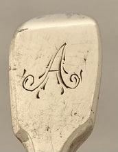 William IV Silver Caddy Spoon. London 1834 William Theobalds. 0.48 troy ounces.