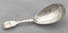 William IV Silver Caddy Spoon. London 1834 William Theobalds. 0.48 troy ounces.