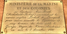 Cased Pair of Binoculars Presented by the French Naval & Colonies Minister to Capain MacNoah of the "Lockett" for Rescuing the Crew of the "Georges Auger" in 1880.