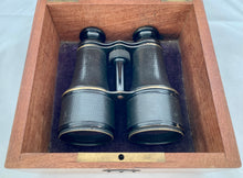 Cased Pair of Binoculars Presented by the French Naval & Colonies Minister to Capain MacNoah of the "Lockett" for Rescuing the Crew of the "Georges Auger" in 1880.