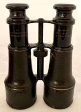 Cased Pair of Binoculars Presented by the French Naval & Colonies Minister to Capain MacNoah of the "Lockett" for Rescuing the Crew of the "Georges Auger" in 1880.