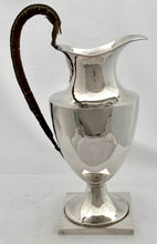 19th Century Silver Plated Shield Shape Ewer.