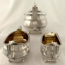 Georgian, George III, Silver Tea Set. London 1817/20 Thomas Wallis II & Jonathan Hayne. 36.9 troy ounces.