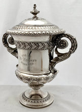 George IV Silver Cup & Cover of Hunting & Coursing Interest. London 1824 Joseph Angell I. 43.6 troy ounces.