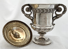 George IV Silver Cup & Cover of Hunting & Coursing Interest. London 1824 Joseph Angell I. 43.6 troy ounces.