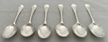 Georgian, George II, Six Hanoverian Pattern Silver Tablespoons. London 1740 Edward Bayley. 13.7 troy ounces.