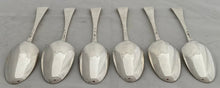 Georgian, George II, Six Hanoverian Pattern Silver Tablespoons. London 1740 Edward Bayley. 13.7 troy ounces.
