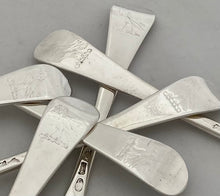 Georgian, George II, Six Hanoverian Pattern Silver Tablespoons. London 1740 Edward Bayley. 13.7 troy ounces.