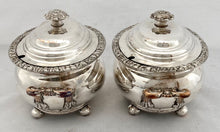 Georgian, George IV, Pair of Old Sheffield Plate Sauce Tureens. Circa 1820 - 1830.