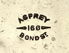 Edwardian Silver Plate & Faceted Glass Hip Flask. Asprey of London, circa 1910.