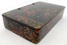 A Napoleon Bonaparte Penwork Snuff Box, circa 1830.
