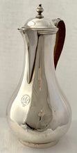 Georgian, George III, Silver Hot Water Jug. London 1798 John Wakelin & Robert Garrard. 17.7 troy ounces