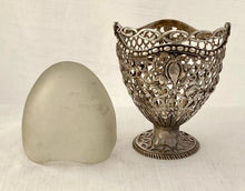 Georgian, George III, Silver Sugar Basket. London 1772 Christopher Makemeid. 3.7 troy ounces.