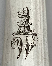 Georgian, George III, Mahogany Cased Crested Silver Dessert Service for Twelve. London 1809 Moses Brent.