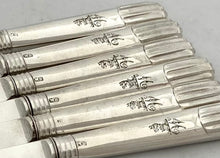 Georgian, George III, Mahogany Cased Crested Silver Dessert Service for Twelve. London 1809 Moses Brent.