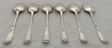 Georgian, George III, Six Silver Tablespoons. London 1783 John Lambe. 12.8 troy ounces.
