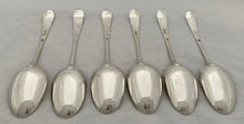 Georgian, George III, Six Silver Tablespoons. London 1783 John Lambe. 12.8 troy ounces.