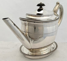 Georgian, George III, Silver Teapot & Stand. London 1801 Richard Cook. 18 troy ounces.
