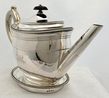 Georgian, George III, Silver Teapot & Stand. London 1801 Richard Cook. 18 troy ounces.
