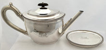 Georgian, George III, Silver Teapot & Stand. London 1801 Richard Cook. 18 troy ounces.