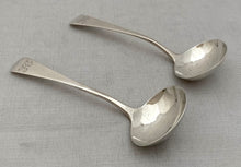 Georgian, George III, Pair of Silver Sauce Ladles. London 1801 Solomon Hougham. 3.1 troy ounces.