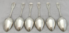 Georgian, George IV, Six Silver Tablespoons. London 1820 Solomon Royes. 15.4 troy ounces.
